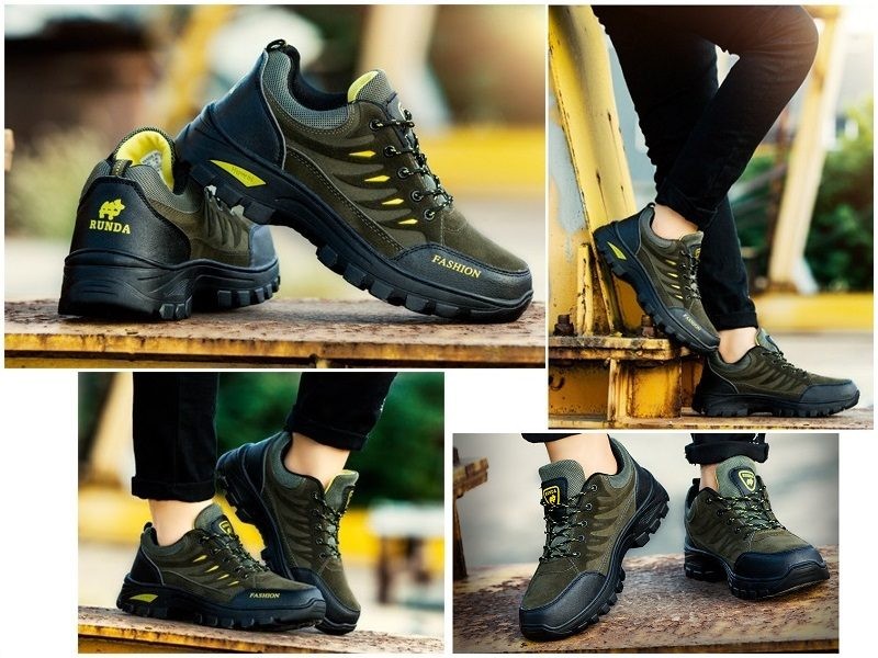 Fashion Men Hiking Shoes Outdoor Hunting Climbing Trail Running Trekking Shoes