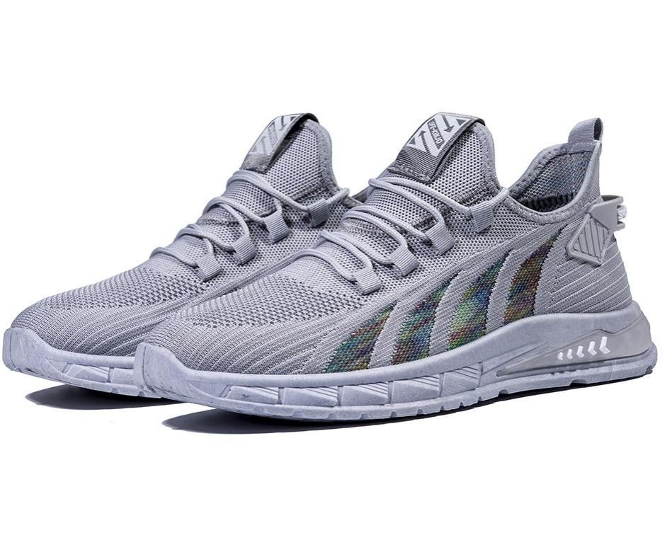 Size 9-13 Mens Slip On Walking Shoes Lightweight Breathable Non Slip Running Sh