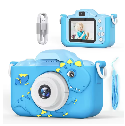 Digital Kids Cameras Toys Mini Children Camera 1080P HD 8x Zoom Dual Camera Boys Girls Birthday Gifts Outdoor Photography Toy