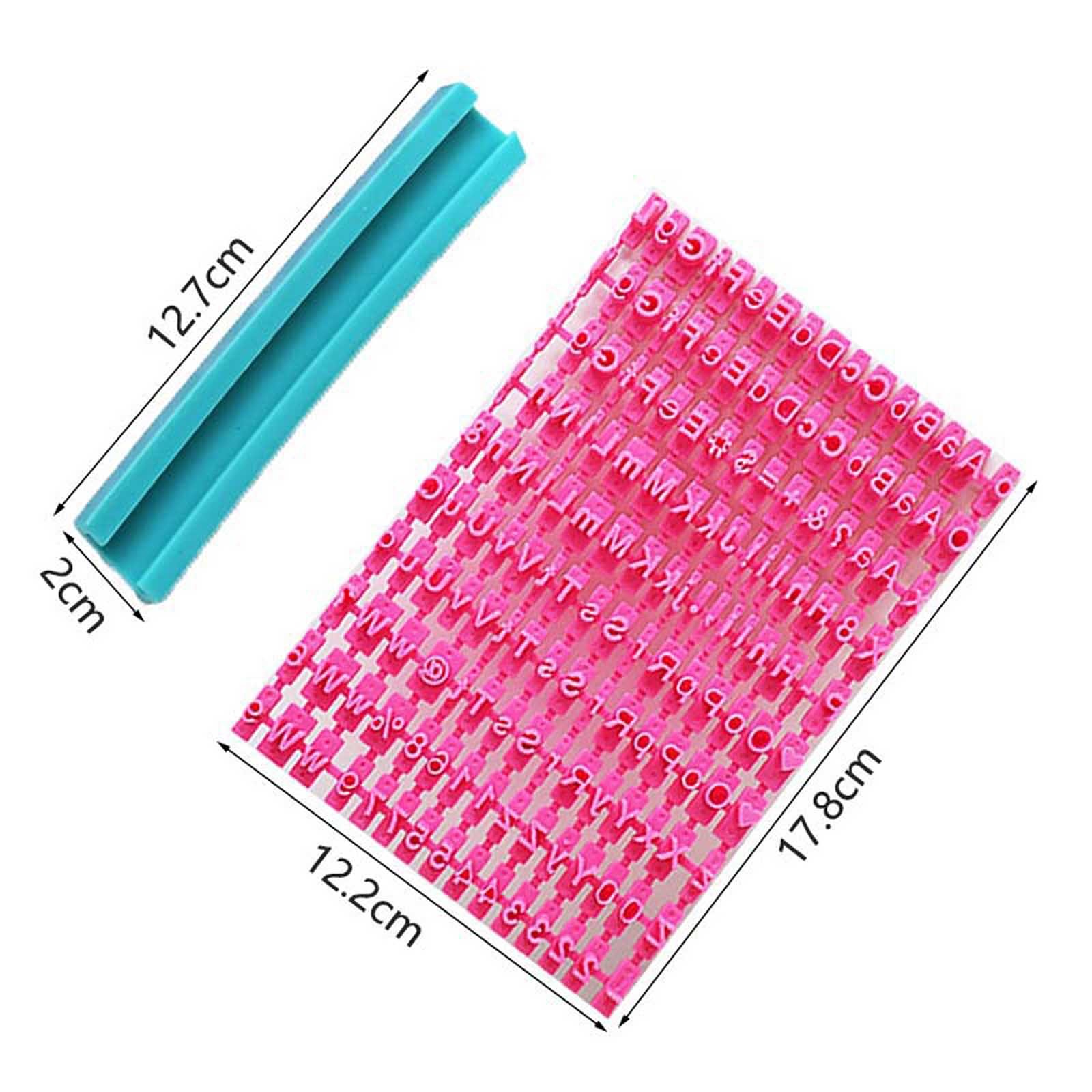 1 Set Alphabet Number Symbols Letter Clay Stamp Impress Embosser - Cookie Press Stamps for Printing Names, Ceramic Pottery Tools