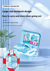 Toy Backpack Storage Box Two-in-one Children Play House Doctor Toy