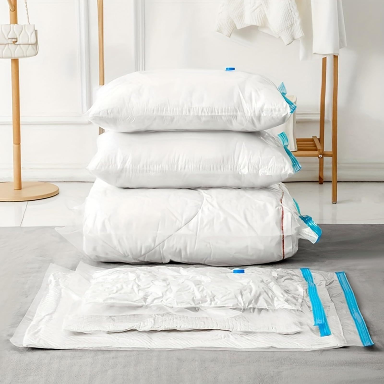 Transparent Vacuum Bag Clothing Compression Household Travel Thickened Plus-sized Quilt Storage Vacuum Organizing Folders