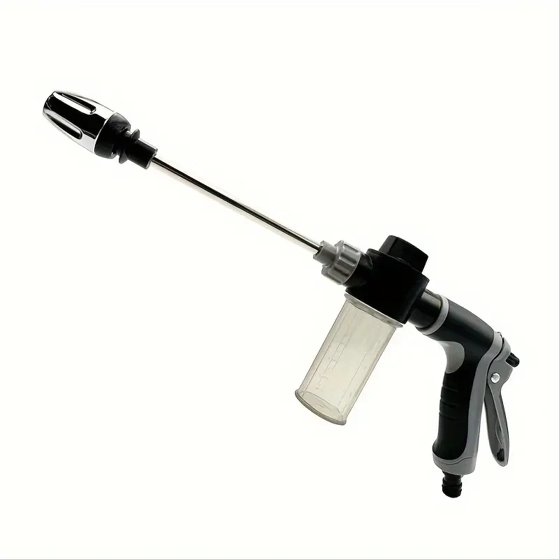 Portable High-Pressure Water Gun - Car Washer Garden Spray Hose With Foam Nozzle