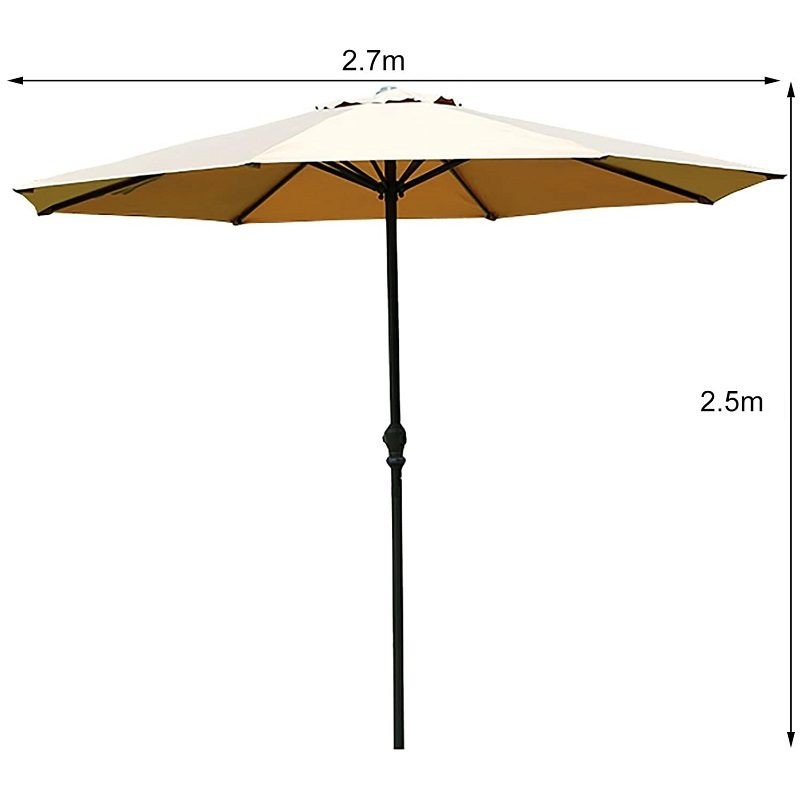 Patio Umbrella 2.7m Patio Garden Sun-Resistant Balcony