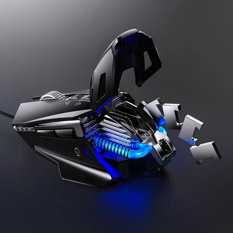 Silvery Carving G10 Game Mouse