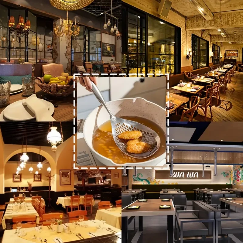 Large Stainless Steel Colander Skimmer - Durable Kitchen Strainer