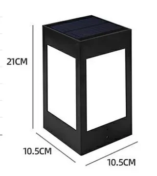 European Style Column Head Lamp Outdoor Villa Courtyard Wall Lamp Solar Wall Lamp