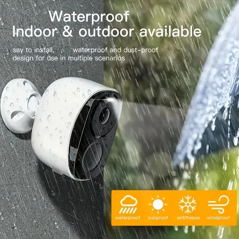 Waterproof Outdoor Wireless Security Camera, 2K