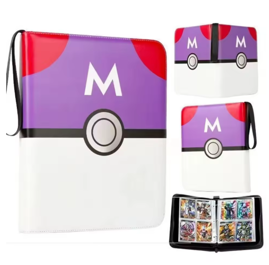400 Pocket Monster Card Album Picchu Card Clip Anime Album Classic Portable Storage Card Book Pocket Monster Children's