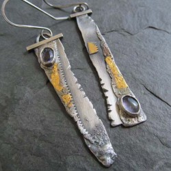 Personalized Design Sickle Serrated Eardrops