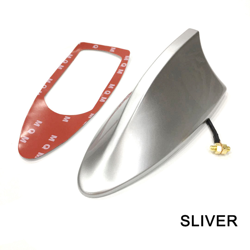Car Shark Fin Antenna Cover Base Stylish Radio Signal Aerial Replacement for Car Roof