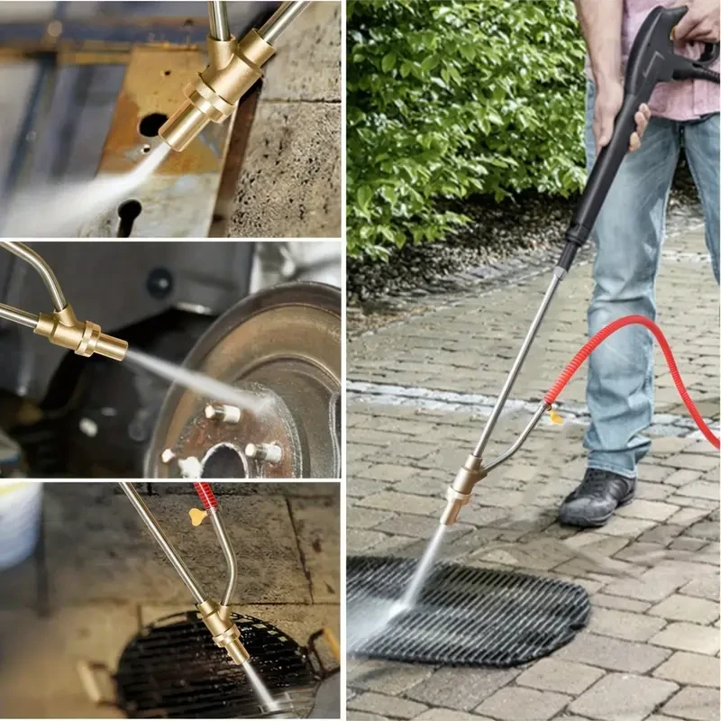 1 Set Professional Grade Pressure Washer Sandblasting Attachment Kit, 1/4 Inch Accessories with Safety Goggles, Nozzle, Couplers, and Hoses for Efficient Cleaning and Surface Preparation