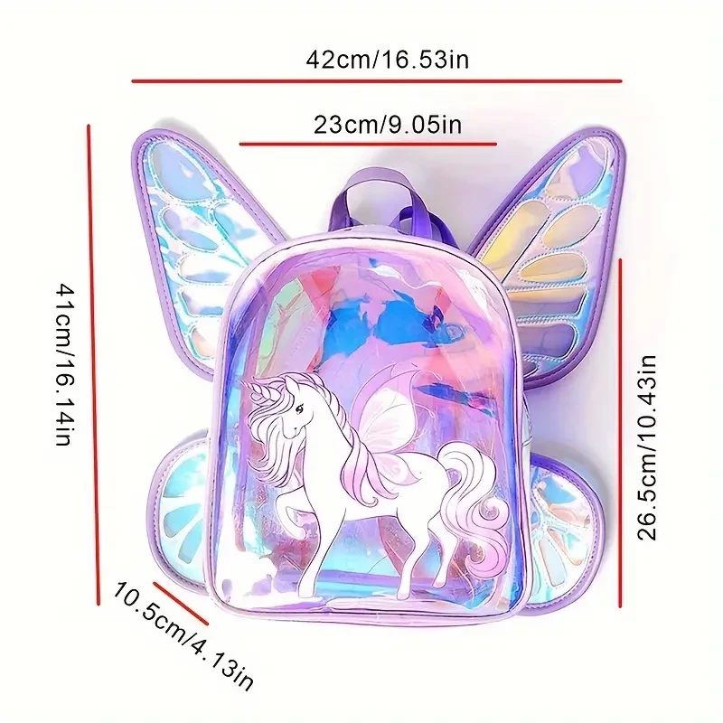 Youngsters' Unicorn & Butterfly Wings Backpack