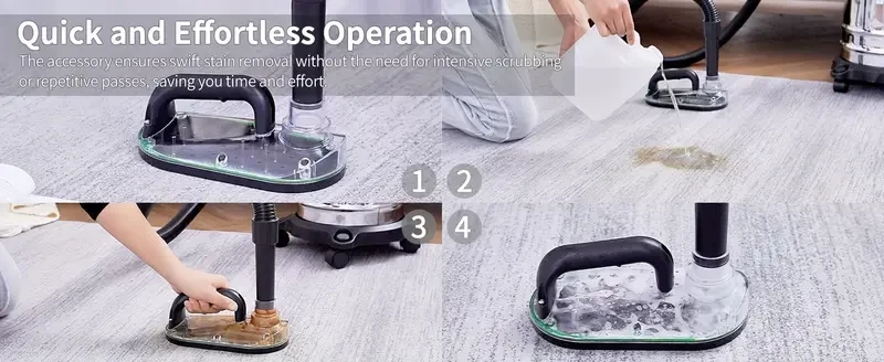 1pc, Nekuma Carpet Stain Remover Tool Attachment For Water Filtration Wet Extractor Vacuum Cleaner, Deep Cleaning Pet Rug Shampooer Solution For Home Floor