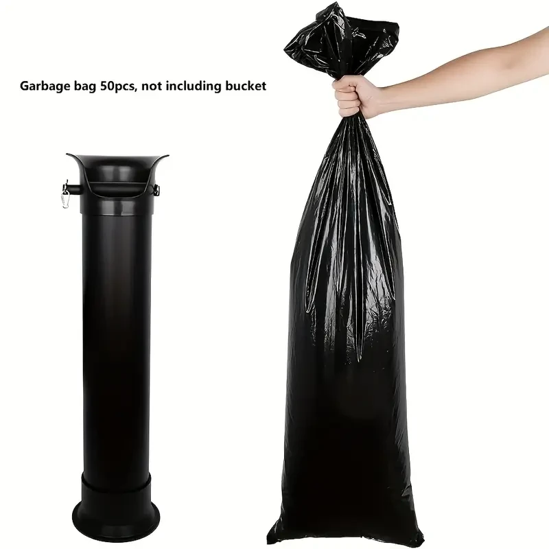 50pcs Thick Coffee Grounds Disposal Bags - Durable Plastic Waste Bags for Espresso Machines, Kitchen & Dining Essentials