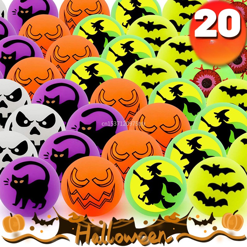 20Pcs Mini Colorful Bouncy Balls - Outdoor Party Game Toy Set