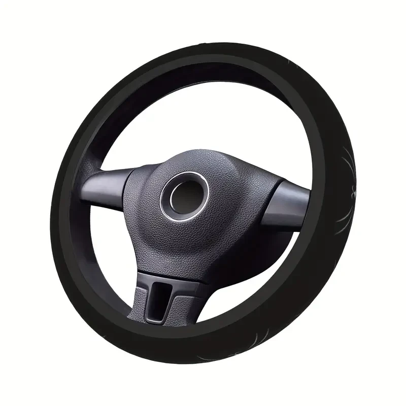 1pc black cat Car Steering Wheel Cover