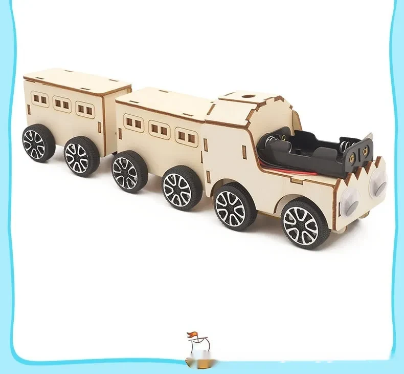 Elementary School Student Scientific Handmade DIY Electric Train