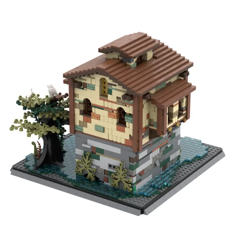 Building Blocks Rowing To Swamp Hiding Place Toy Suit Model