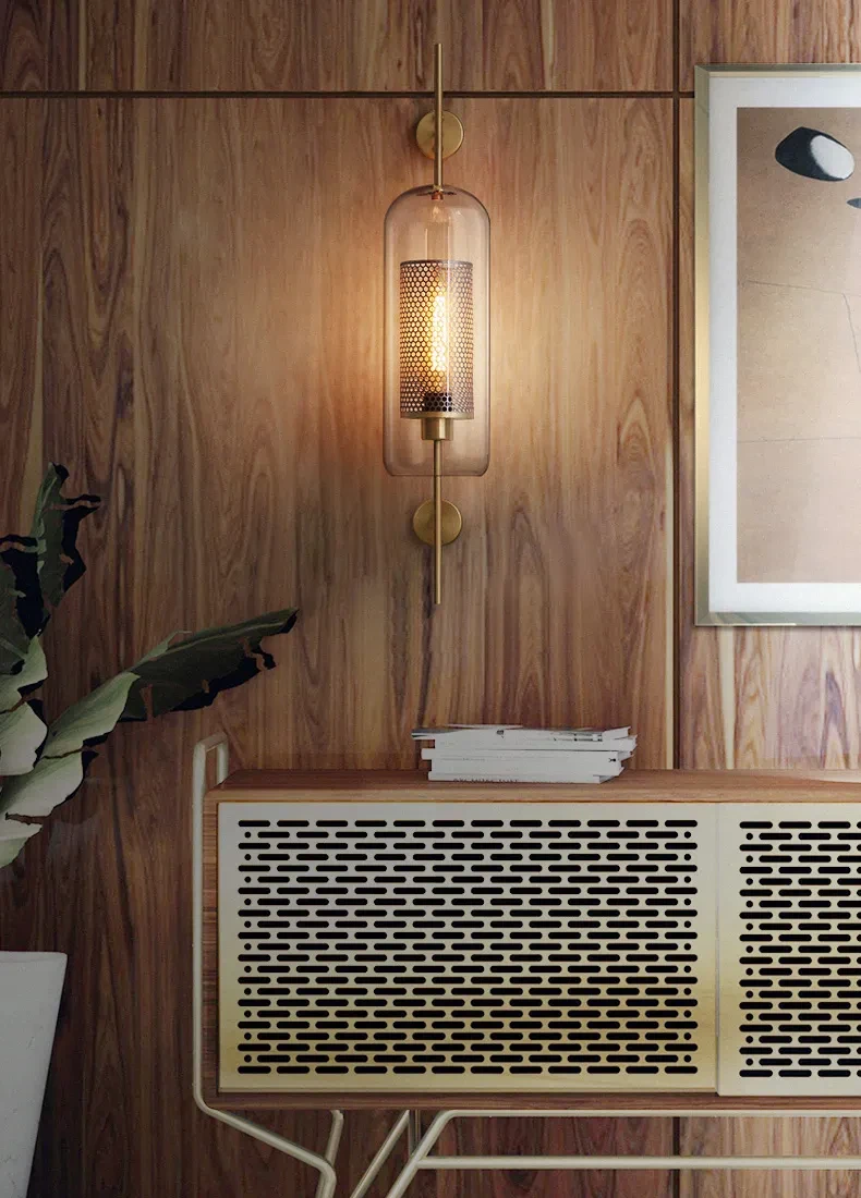 Living Room Wall Lamp Retro Creative Corridor Aisle Glass Ball Wall Lamp