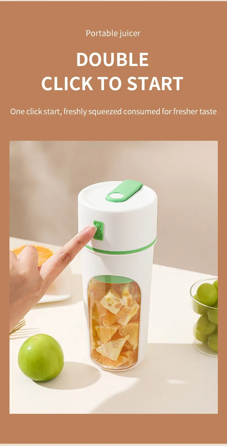 Kitchen Electric Juicer USB Charging Wireless Juices Blender