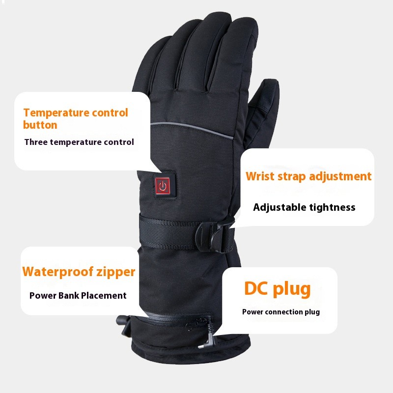 Men's And Women's Thick Outdoor Skiing And Cycling Gloves