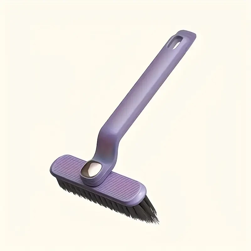 1pc Purple Durable Plastic 360-Degree Stiff Bristle Brush,