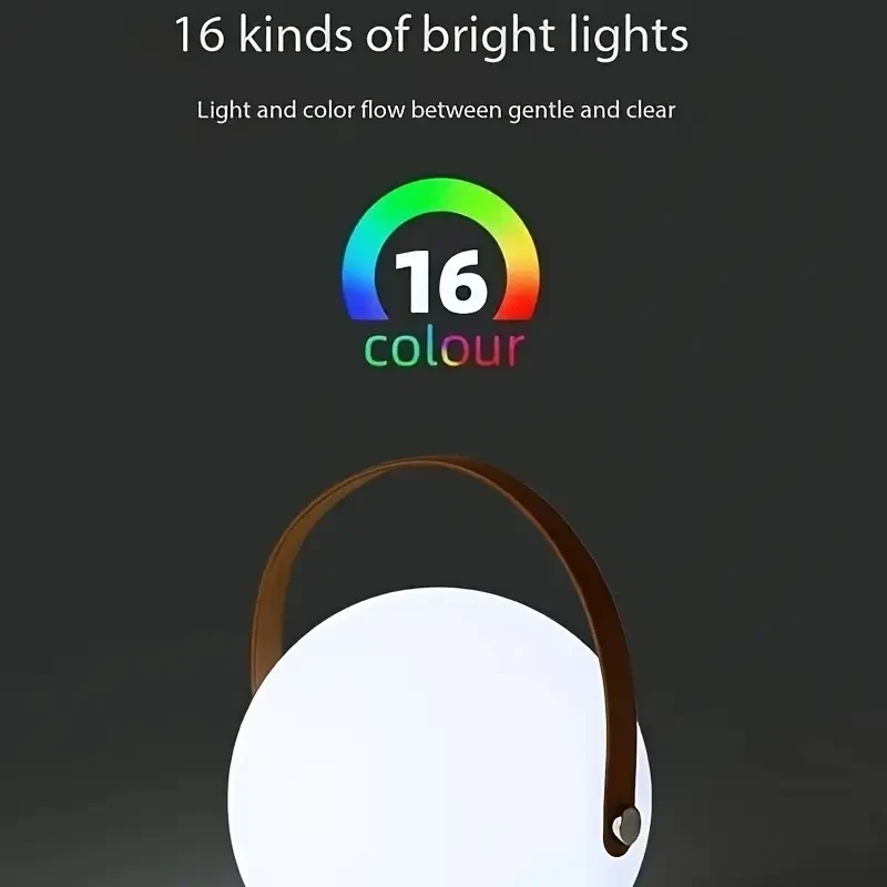 3-Way LED Sphere Light with Remote Control  Portable USB Rechargeable Table Lamp, Hand Light, and Wall Hanging Light in One, Warm Glow for Indoor & Outdoor Use