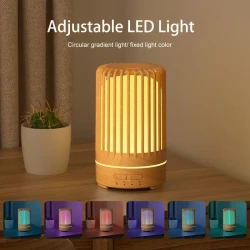 Soundwave Technology Aroma Diffuser Humidifier with 7-Color LED Lights  USB Powered, Mini Essential Oil Diffuser for Bedroom, Office, Cafe & Yoga, Birdcage Design, Timer Setting, 150ml