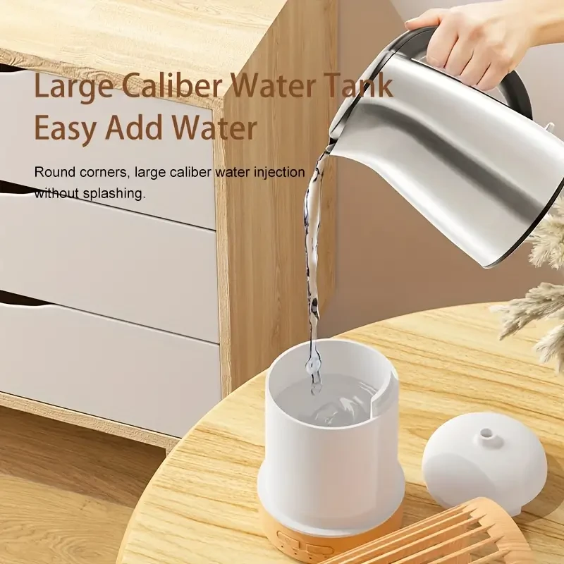 Soundwave Technology Aroma Diffuser Humidifier with 7-Color LED Lights USB Powered, Mini Essential Oil Diffuser for Bedroom, Office, Cafe & Yoga, Birdcage Design, Timer Setting, 150ml
