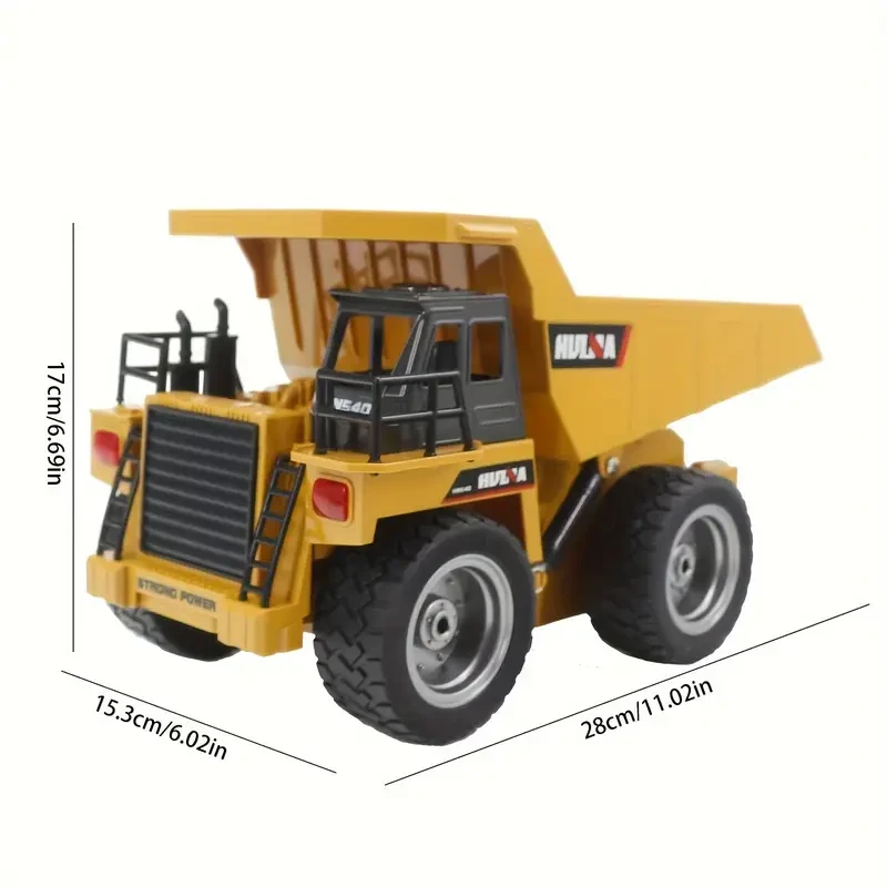 Scale 9-Channel Large Remote Control Dump Truck