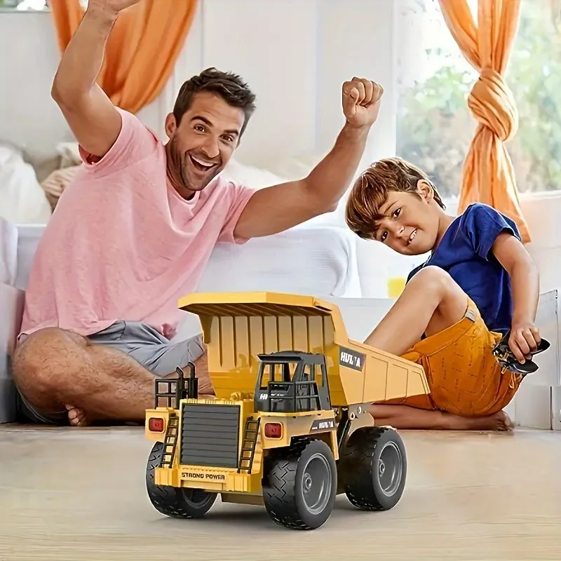 Scale 9-Channel Large Remote Control Dump Truck