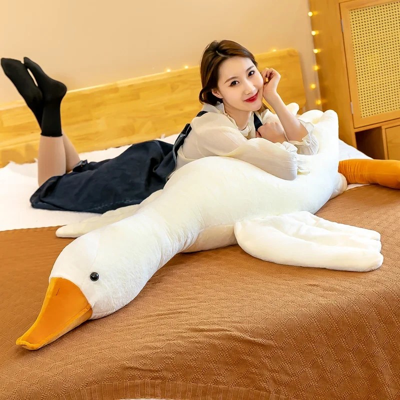 50cm Big White Goose Plush Doll - Soft Stuffed Animal Pillow
