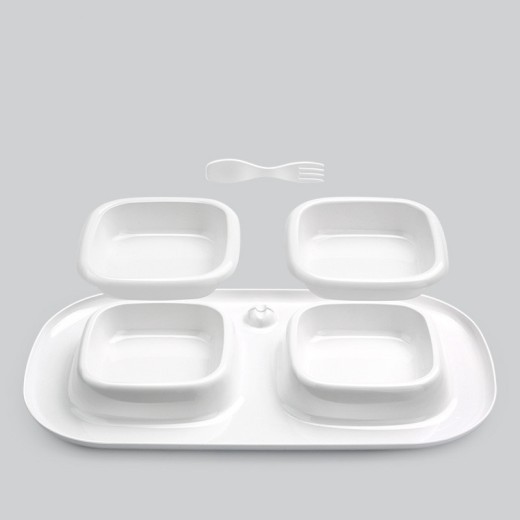 Pet cat bowl double bowl