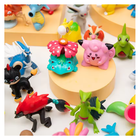 Pokemon Anime Figures Large Size Random 10/20/30/40/50PCS Action Model Cute Toy Genuine Pikachu 4-6CM Children Birthday Gifts