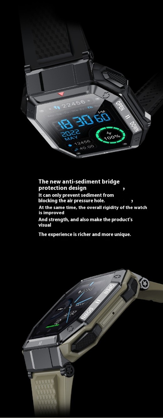 K55 Smart Watch Bluetooth Calling Sports Heart Rate Blood Pressure Monitoring