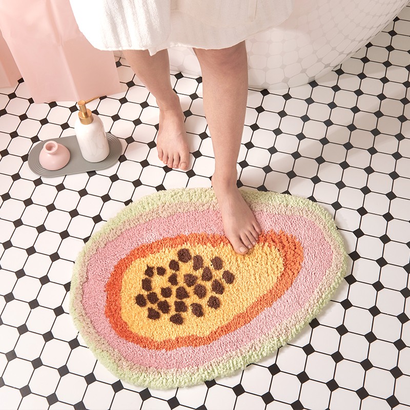 Papaya Bathroom Mat