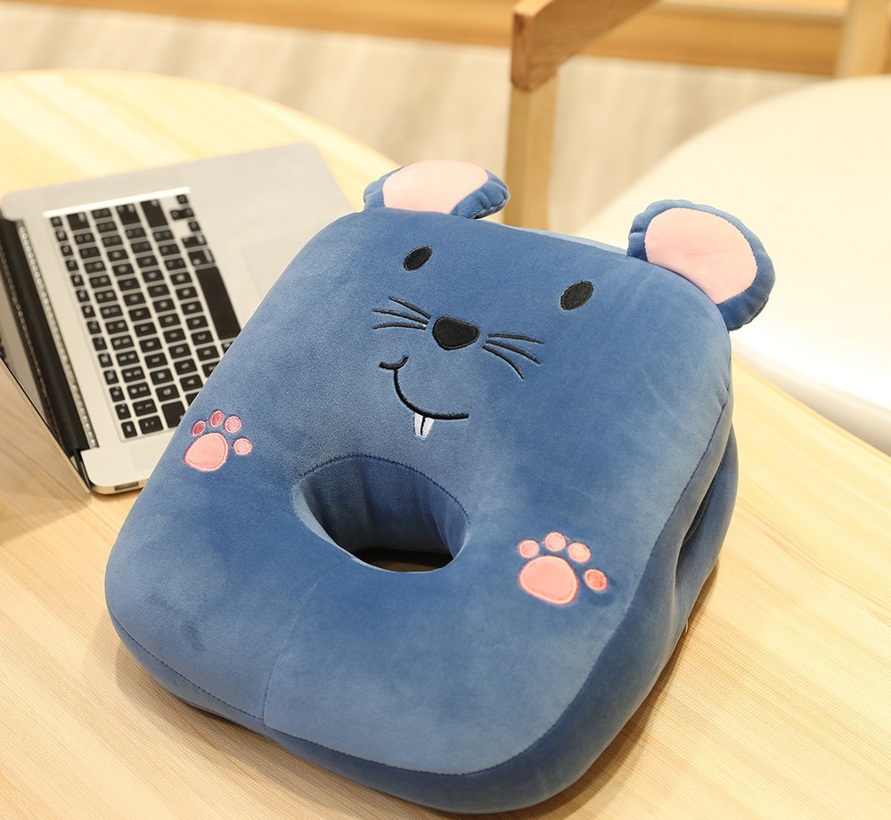 Cartoon Down Cotton Nap Pillow Warm Hand Cover