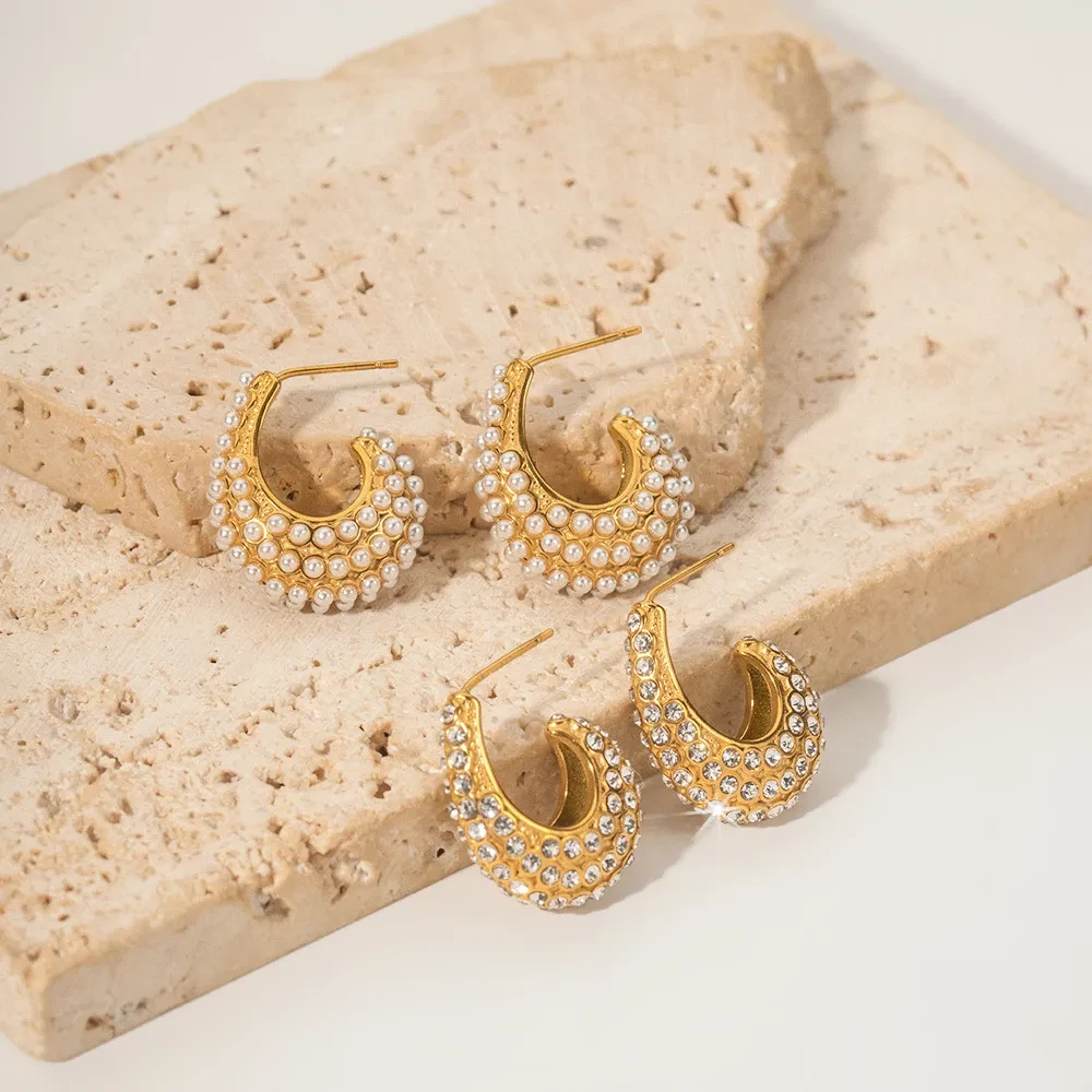 Fashion Popular Earrings 18K Stainless Steel