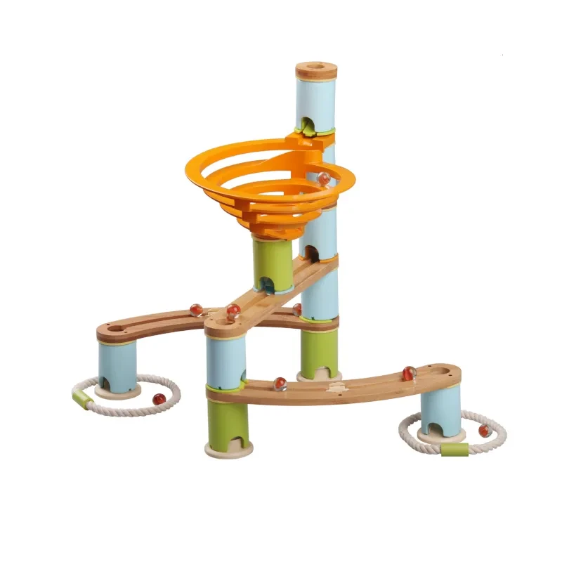 Parent-child Building Blocks Assembling Children's Gift Bamboo Reclaimed Wood