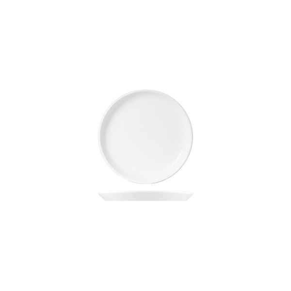 White Album Round Flared Coupe Plate 19cm - Royal Porcelain
