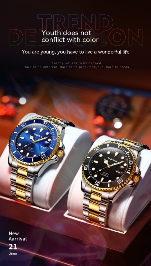 Steel Belt Mechanical Watch