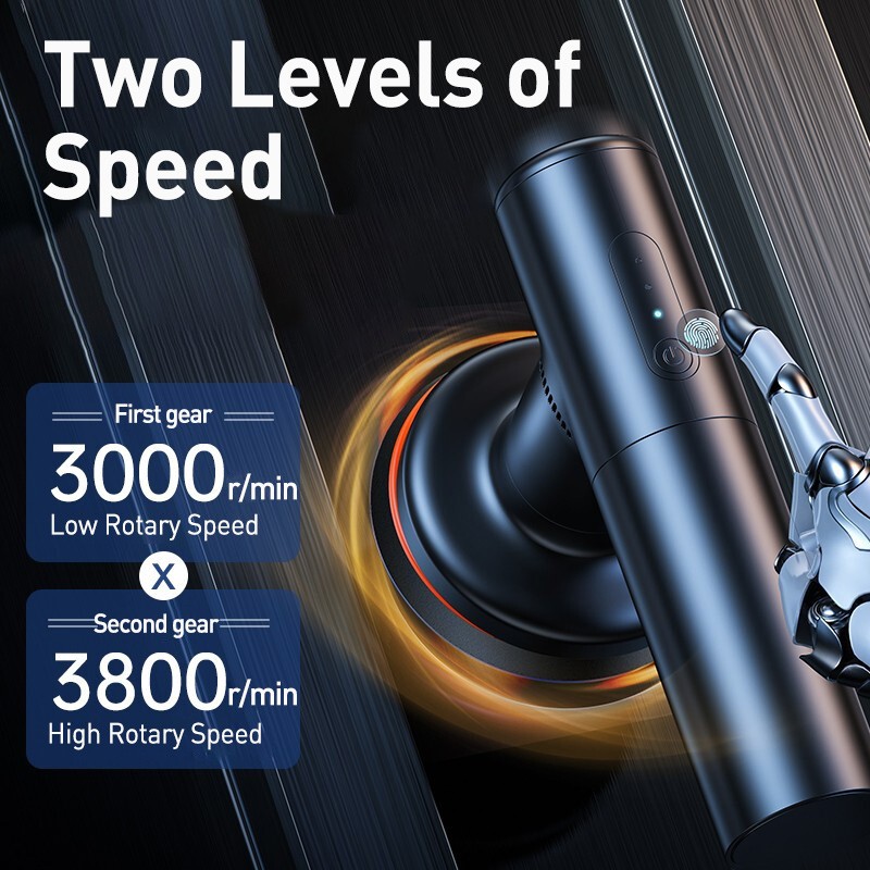 Baseus Car Polisher Machine Wireless Cordless Waxing and Polishing Tool with Adjustable Speed