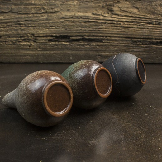 Water drop stoneware Japanese kiln color changing glaze vase