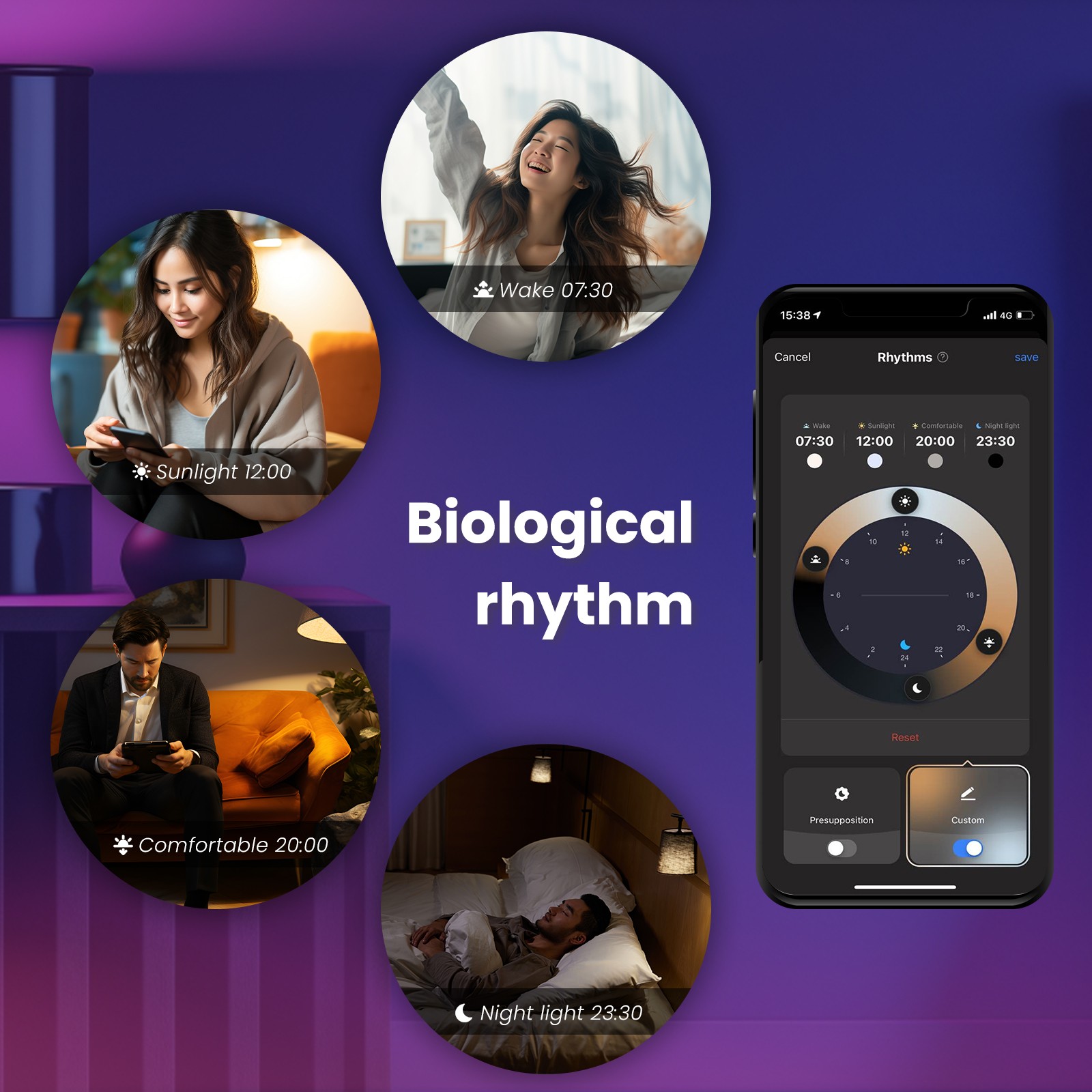 MOES Tuya Matter WiFi Smart Bulb - Dimmable LED Light with 16 Million RGB Colors, E27 Bubble Light, Voice Control via Alexa and Google Home