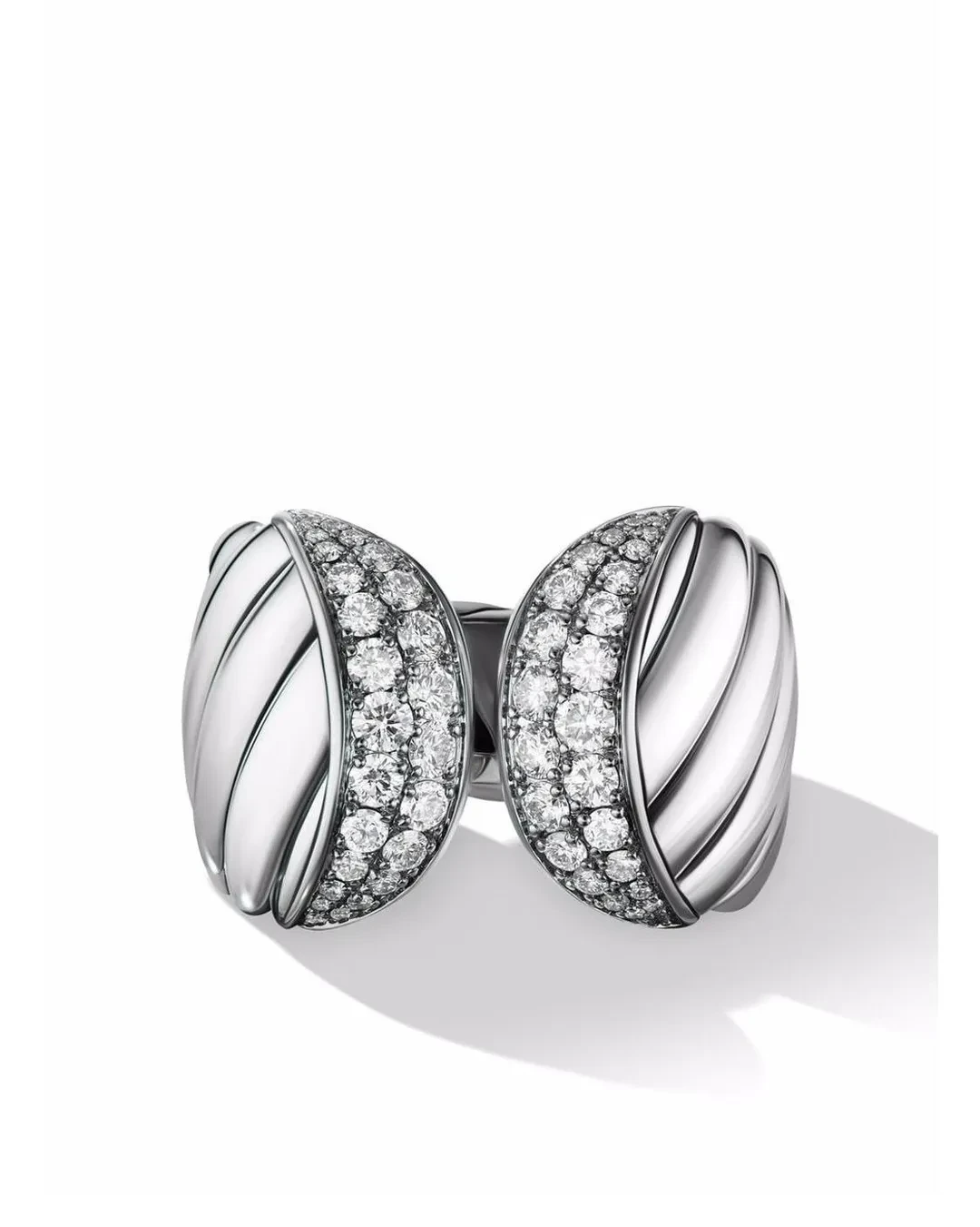 925 Sterling Silver Double-headed Snake Design Ring For Women