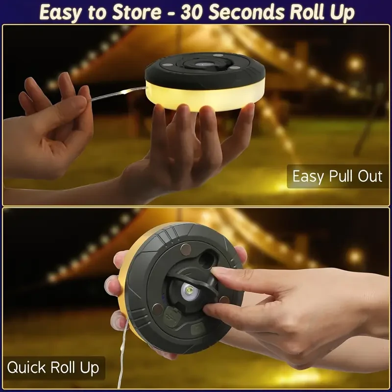 Camping String Lights, 2in 1