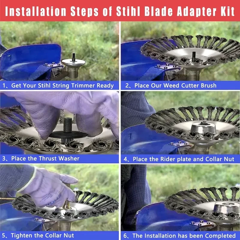 1pc Universal Heavy-Duty Steel Wire Wheel