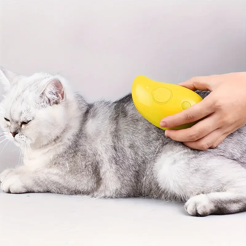 Self-Cleaning Steam Cat Brush Pet Hair Removal Comb for Cats and Dogs