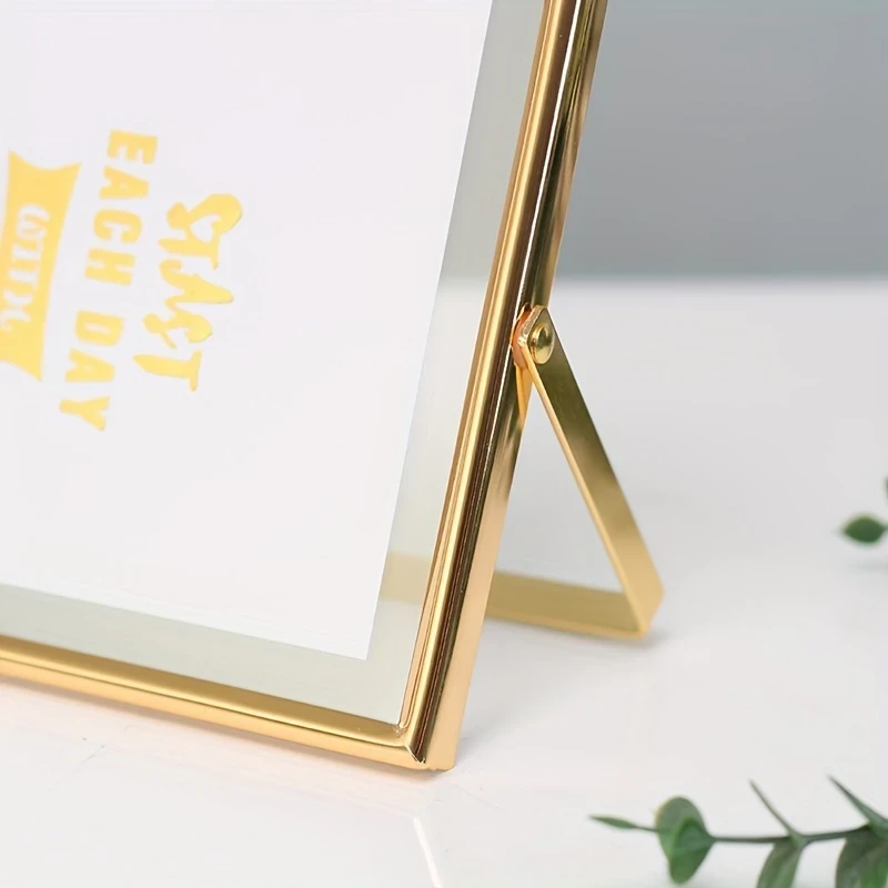 Elegant Golden Floating Photo Frame A Stunning Display for Your Cherished Memories